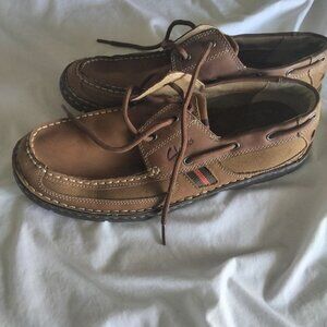 Clark's Waterloo Men's Leather Boat Shoes - 10